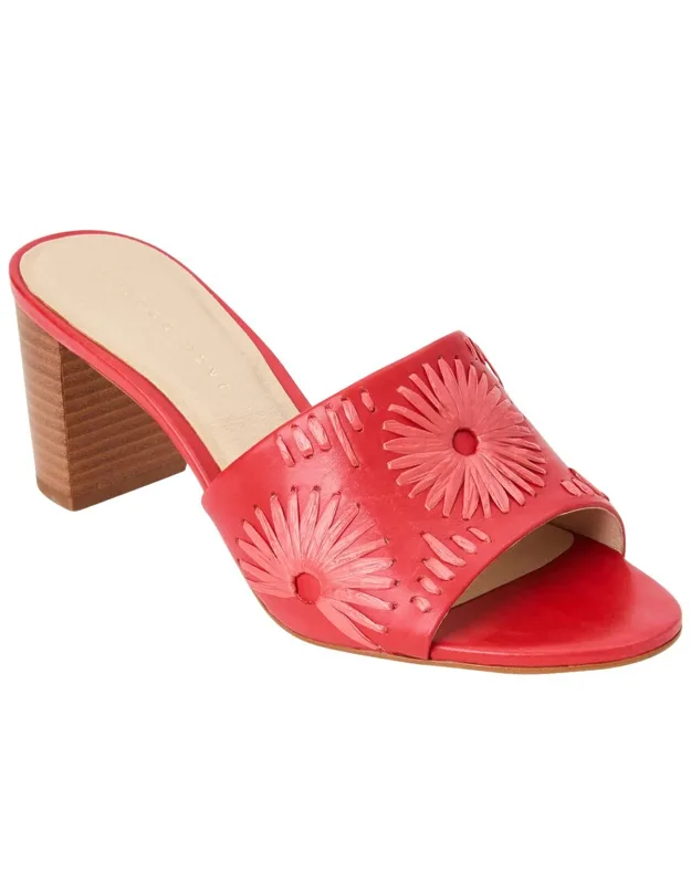 Raffia And Leather Sandals