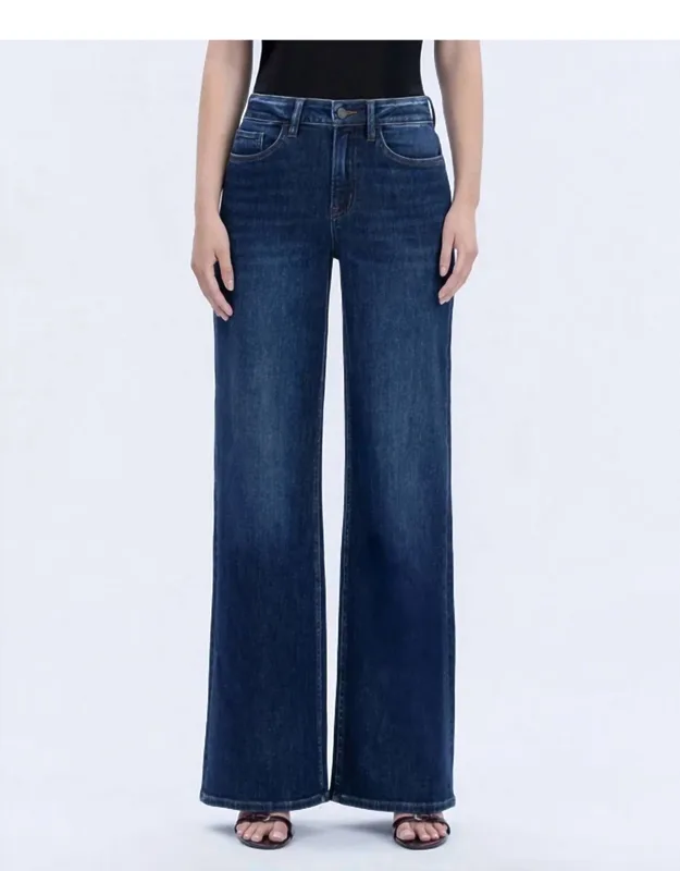 Olivia Super High Rise Full Length Wide Jeans