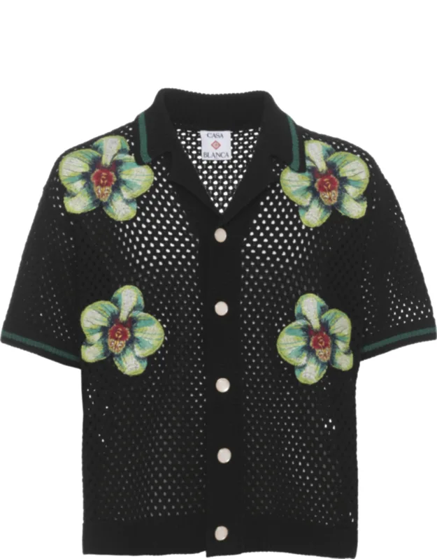 Glitch Orchid Cotton Shirt