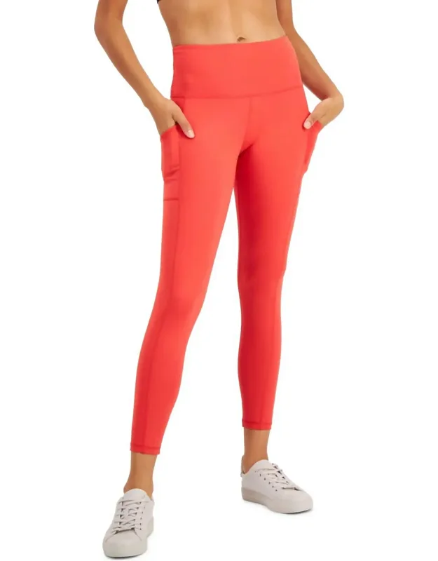 High-waist Side-pocket 7/8 Leggings