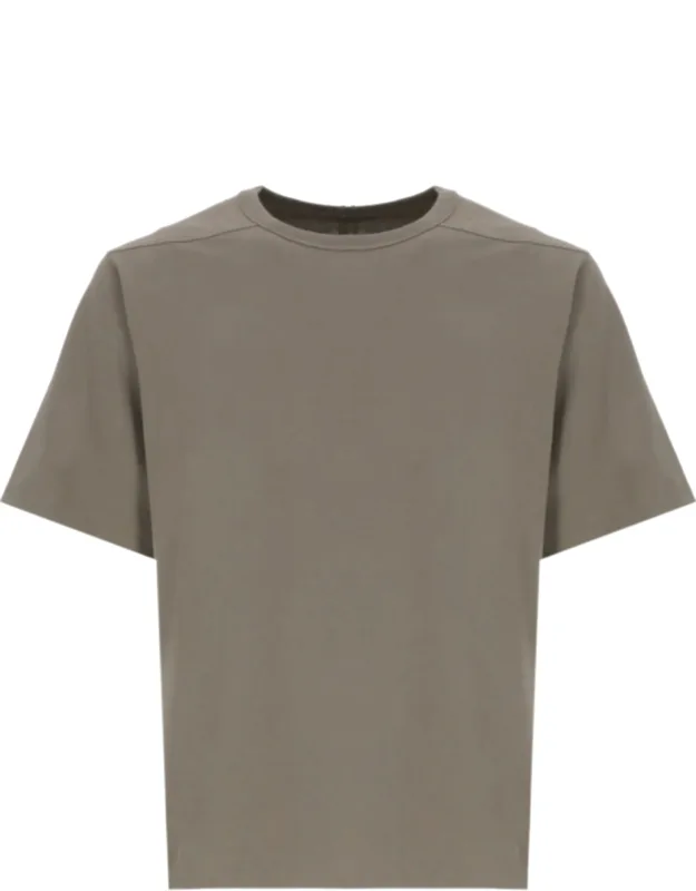 Green Cotton T-shirt - Relaxed Fit, Round Neckline