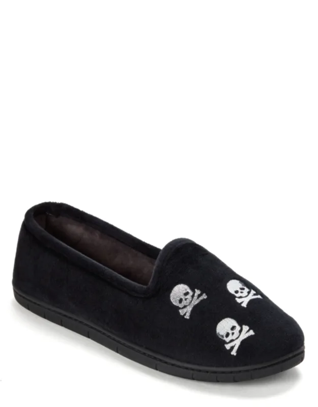 Halloween Velour Closed Back Slippers