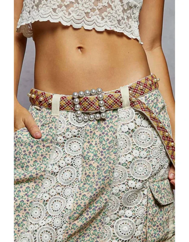 Pearl Buckle Belt