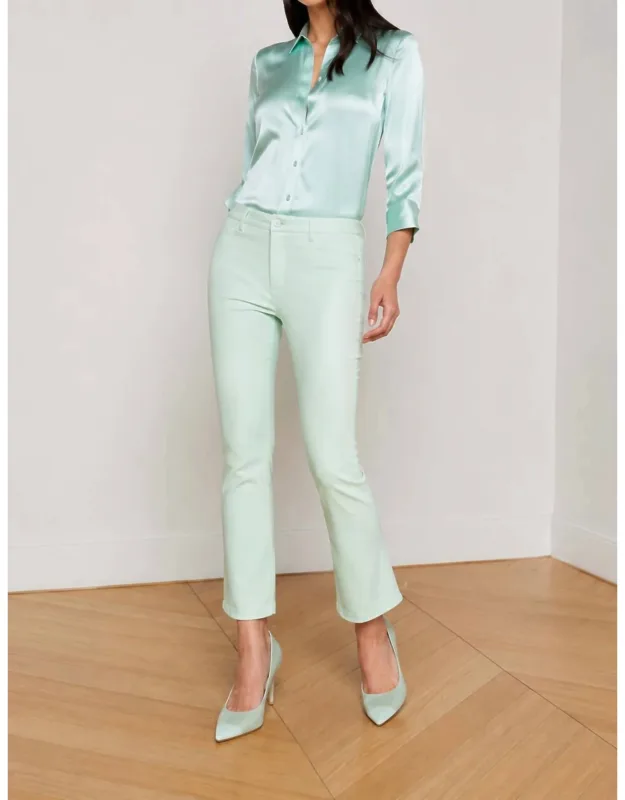 High Rise Crop Micro Bootcut Jeans