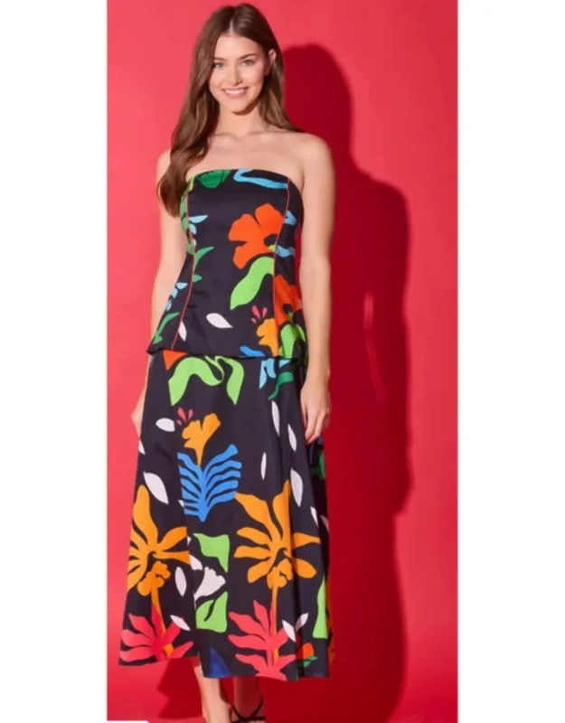 Brooks Dress In Black - Versatile Midi