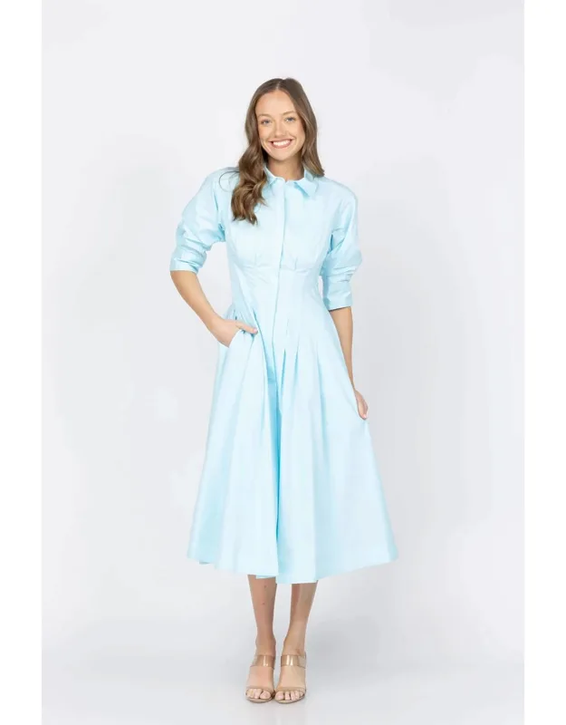 Jazz Pintuck Midi Dress