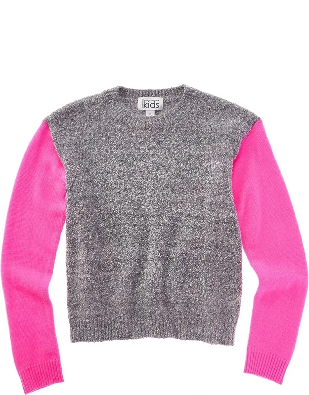 Italian Mixed Media Colorblocked Wool & Cashmere-blend Sweater