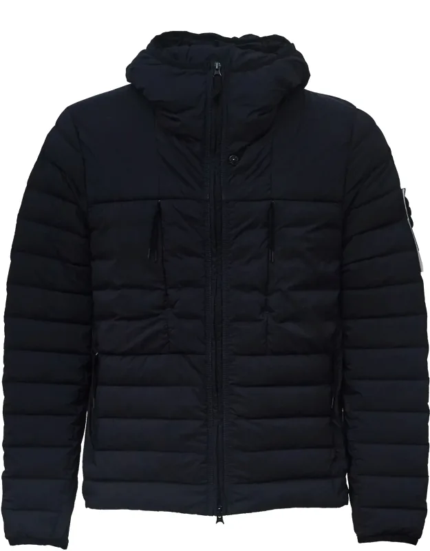 Tunnel Nylon Down-tc Puffer Jacket With Shaped Hood