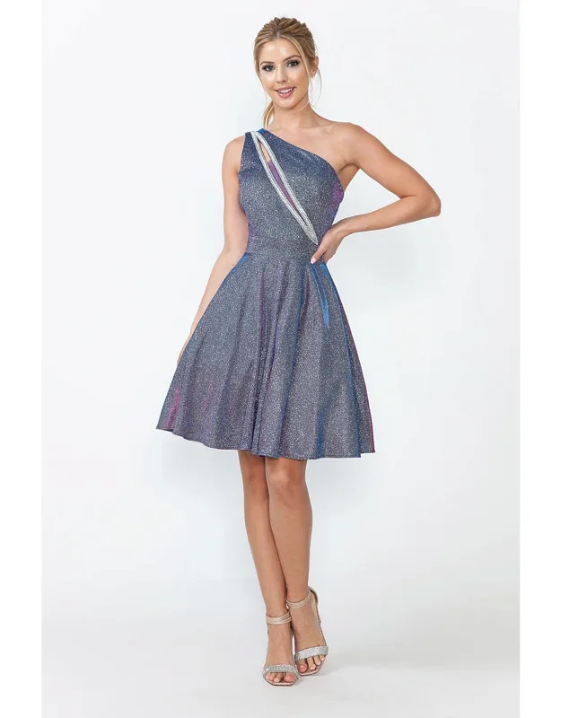 Asymmetrical One Shoulder Dress