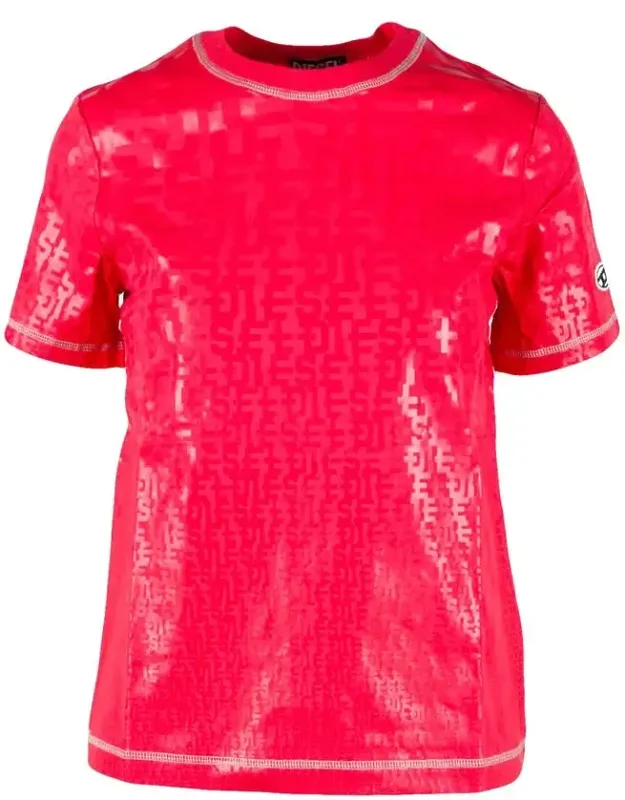Patterned Stretch Cotton T-shirt