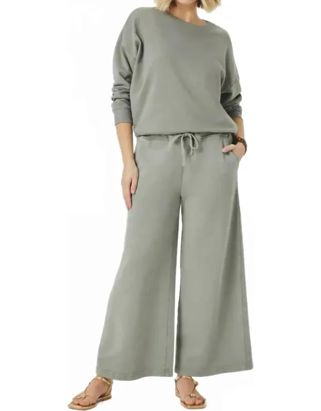Terry Crop Pants