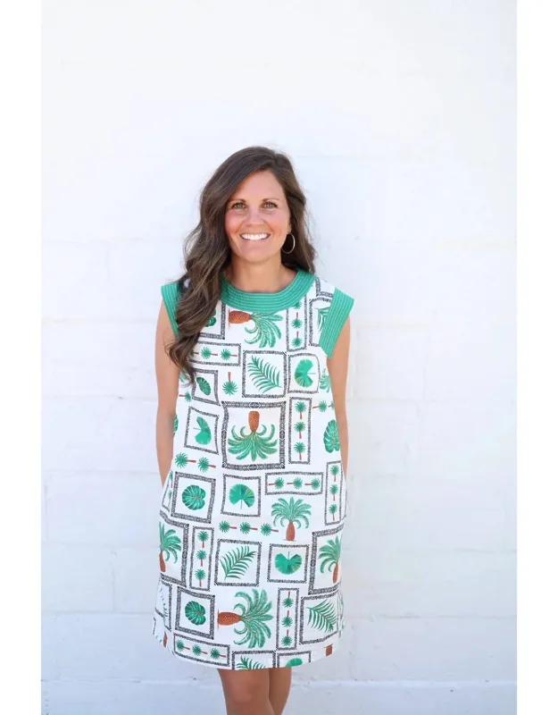Portia Palm Mini Dress