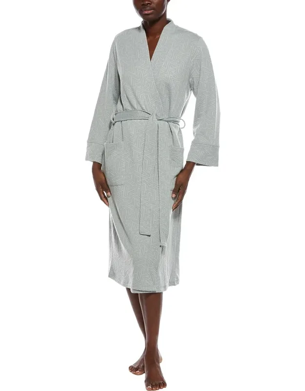 Quilted Geo Knit Jacquard Robe