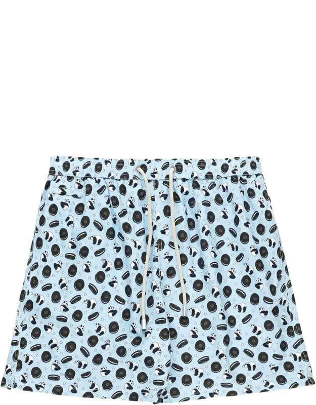 Light Blue Lighting Micro Fantasy Swim Shorts