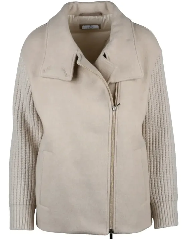 Wool-blend Double-breasted Coat