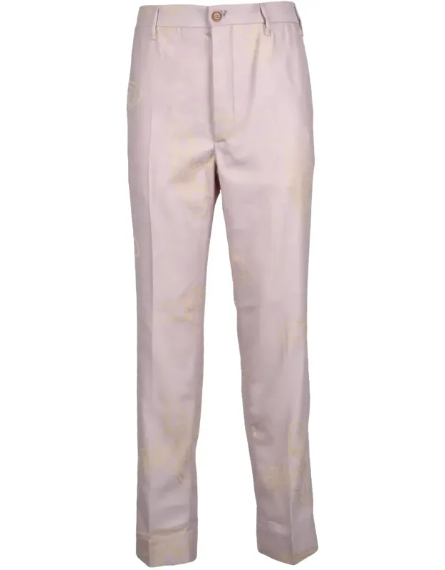 Wool Trousers With High Waist And Straight Leg
