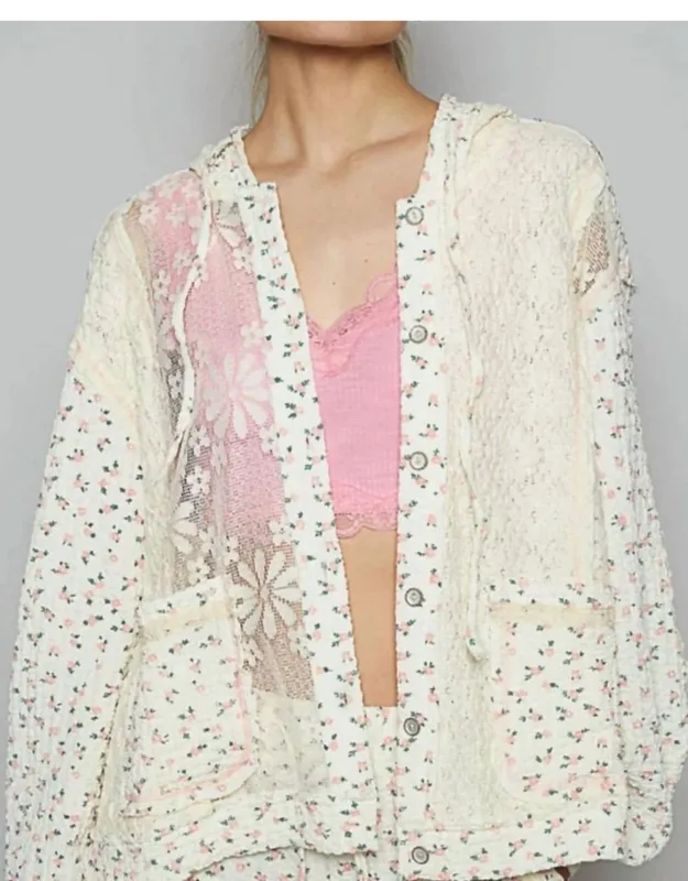 Floral Hoodie Jacket
