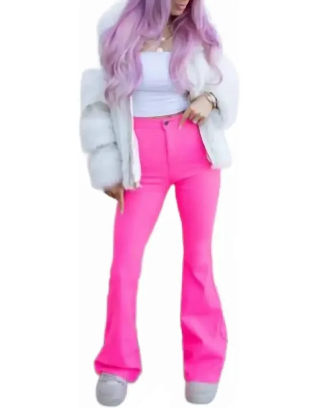 Super Stretch High-waist Bell Bottom Pants