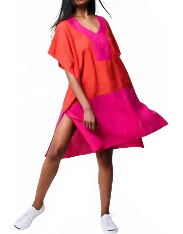 Colorblock Siesta Midi Dress