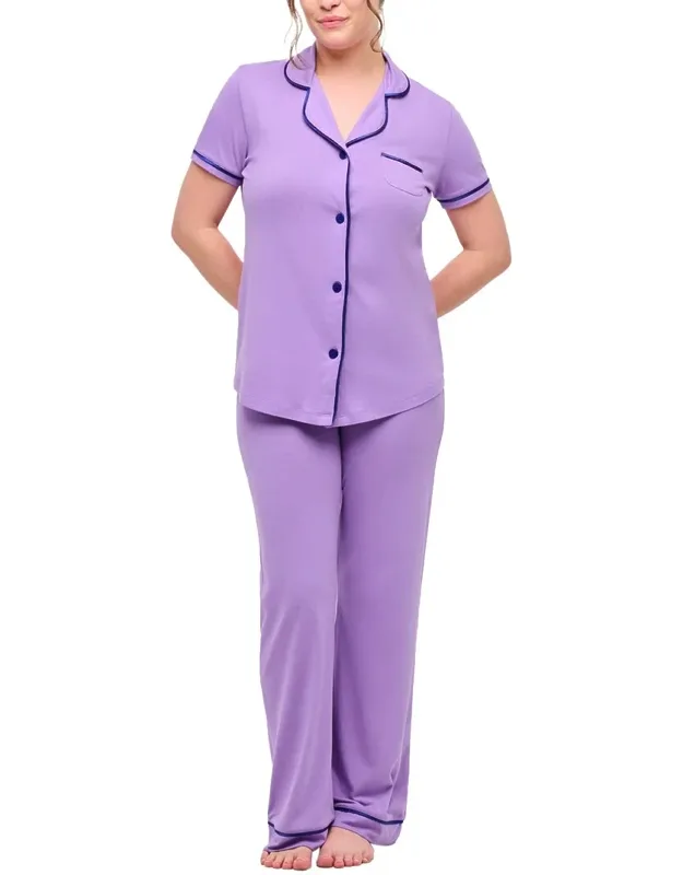 Short Sleeve Top Pant Set