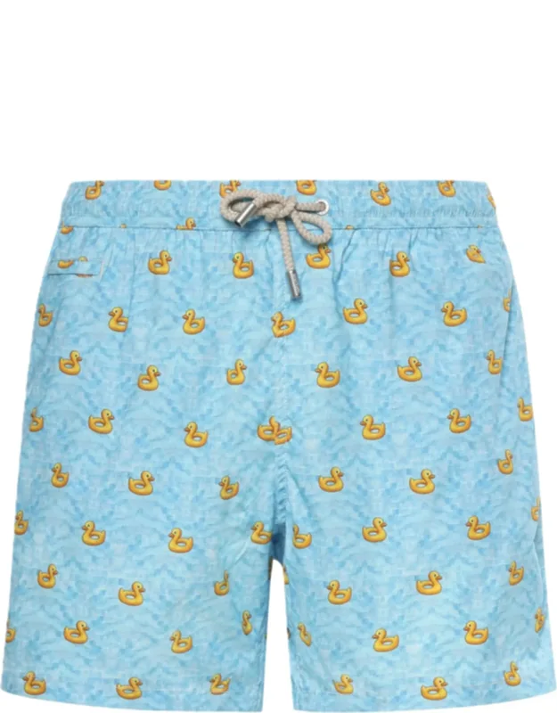 Light Blue Lighting Micro Stretch Swim Shorts