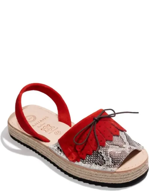 Fringe Wedge Sandals