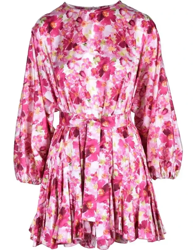 Pleated Mini Dress