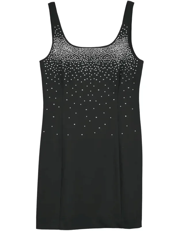 Studded Sheath Dress With Gradient Details