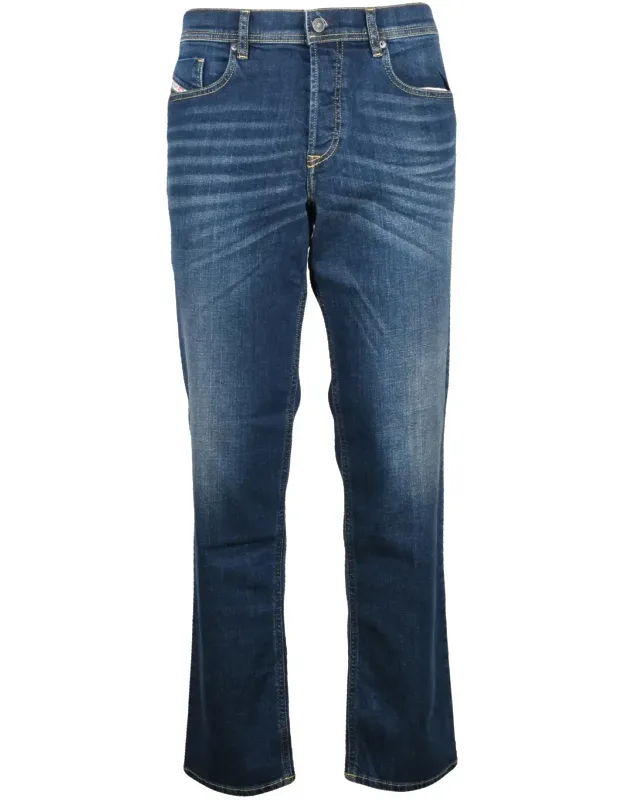 Stretch Cotton Tapered Jeans