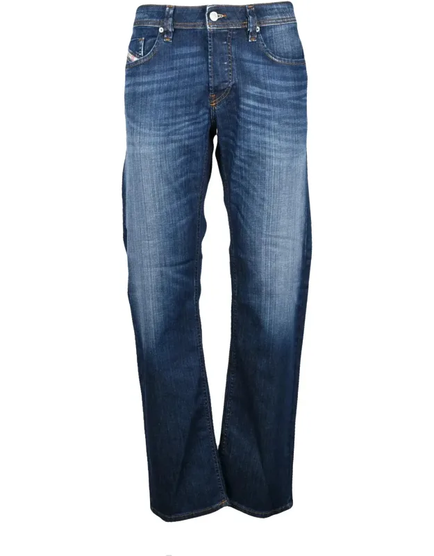 Cotton-blend Straight-leg Jeans