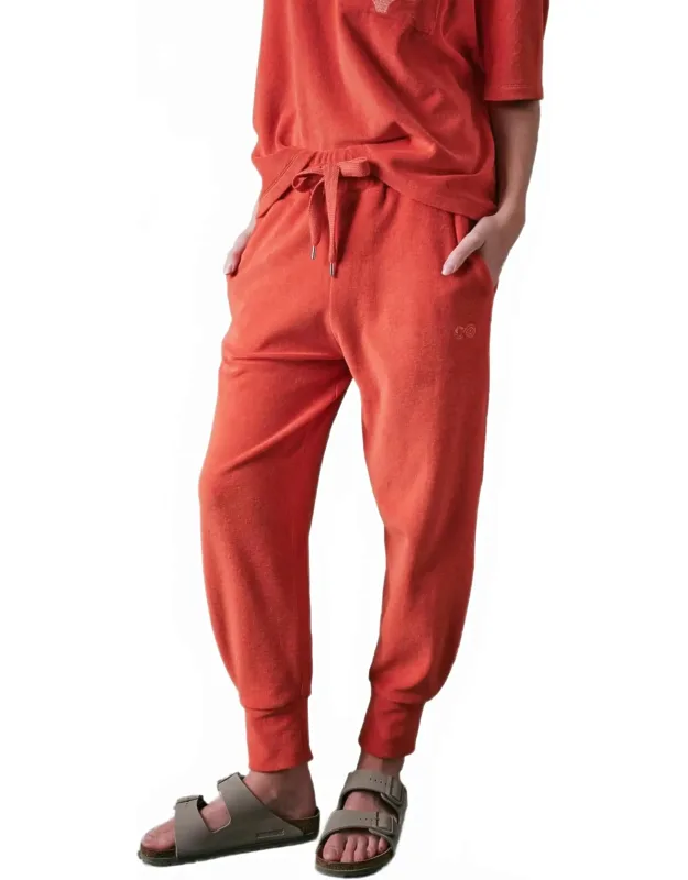 Elasticated Waist Slim Terry Trousers