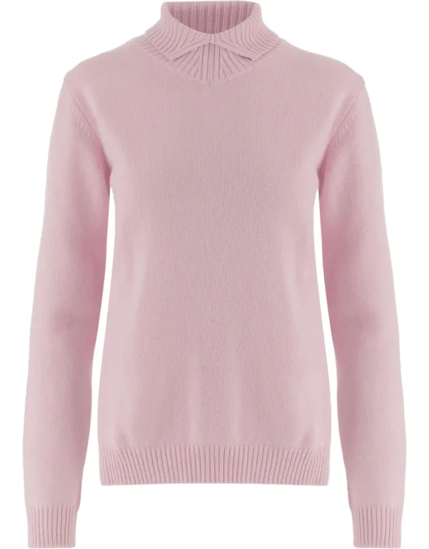 Turtleneck Ribbed Wool Sweater