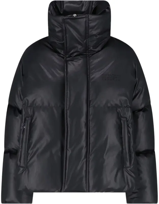 Faux Leather Padded Jacket