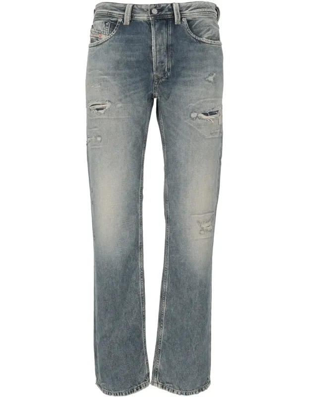 Mid-wash Denim Jeans
