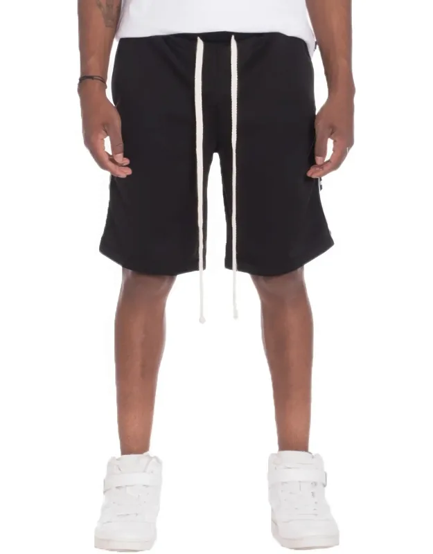 Checkered Stripe Track Shorts