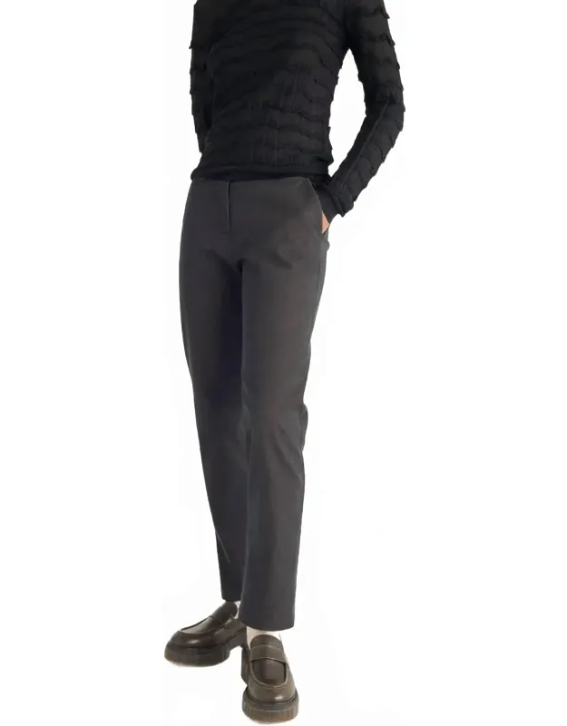 Straight Close-fitting Pants