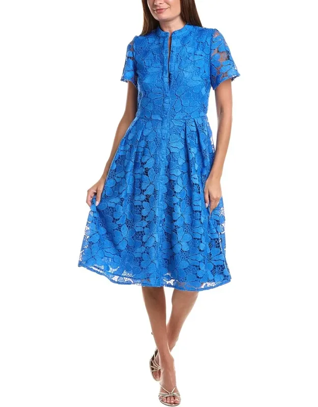 Embroidered Midi Dress