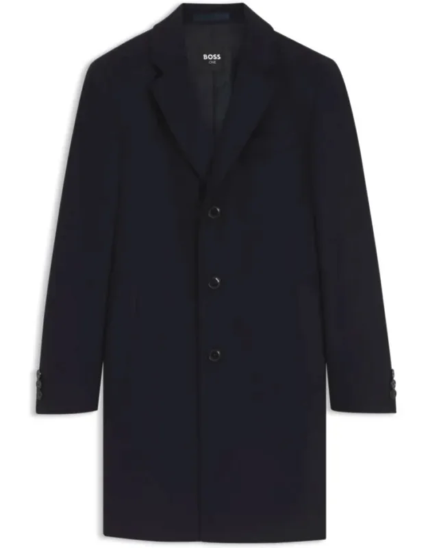 Slim-fit Formal Wool Coat
