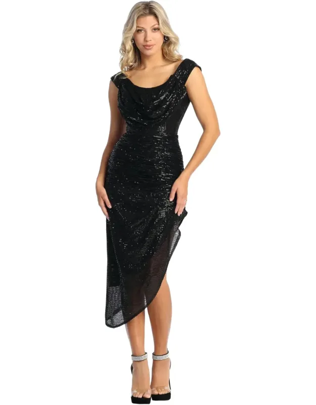 Knee Length Sequin Dress