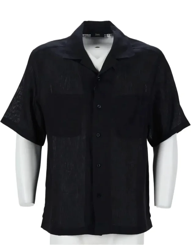 Short-sleeved Linen Casual Shirt