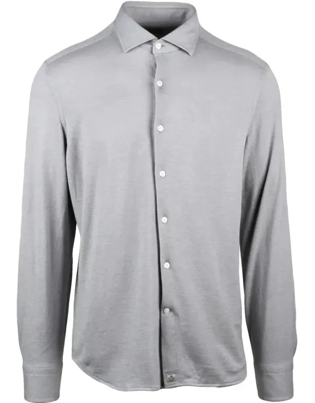 Button-down Shirt With Traditional Collar And Regular Fit