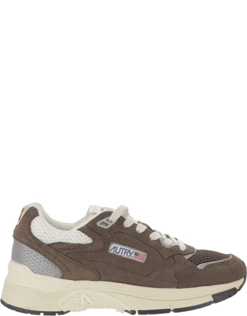 Suede Mesh Terry Sneakers