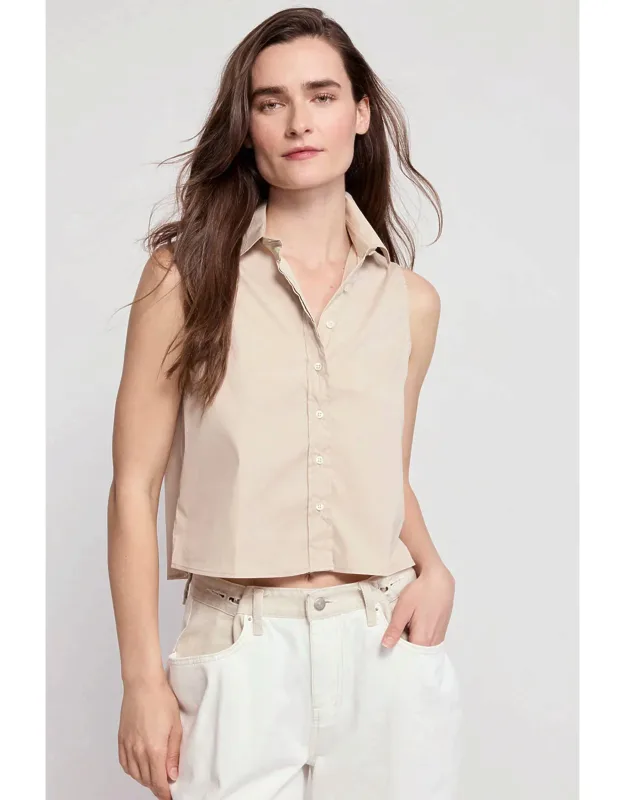 Boxy Cropped Sleeveless Top