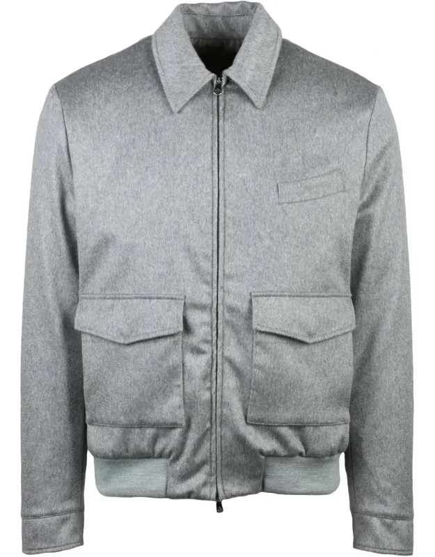 Cashmere Aviator Jacket