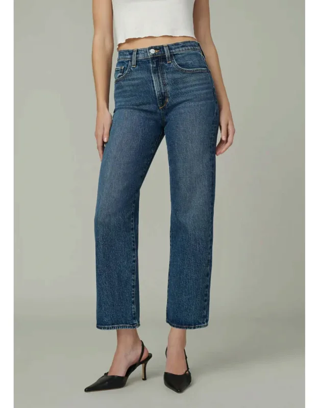 Cropped Straight Leg Jeans