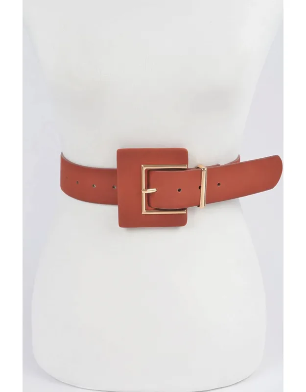 Faux Suede Belt - Soft Textured Finish, Classic And Versatile Styling
