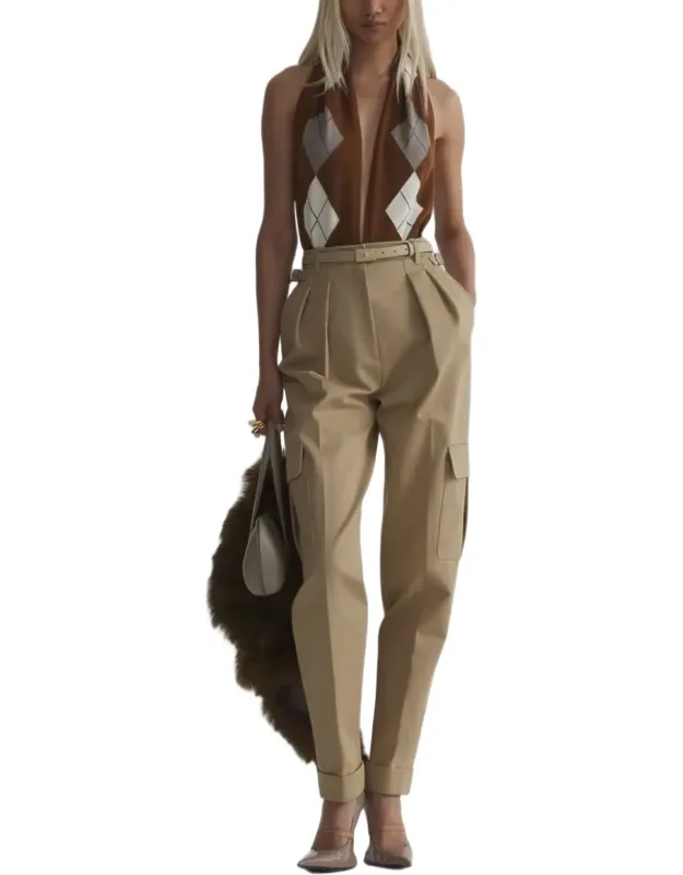 High-waisted Tailored Trousers