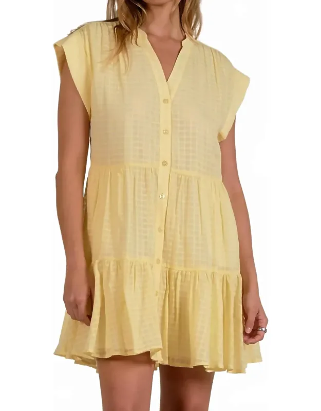 Cap Sleeve Mini Dress