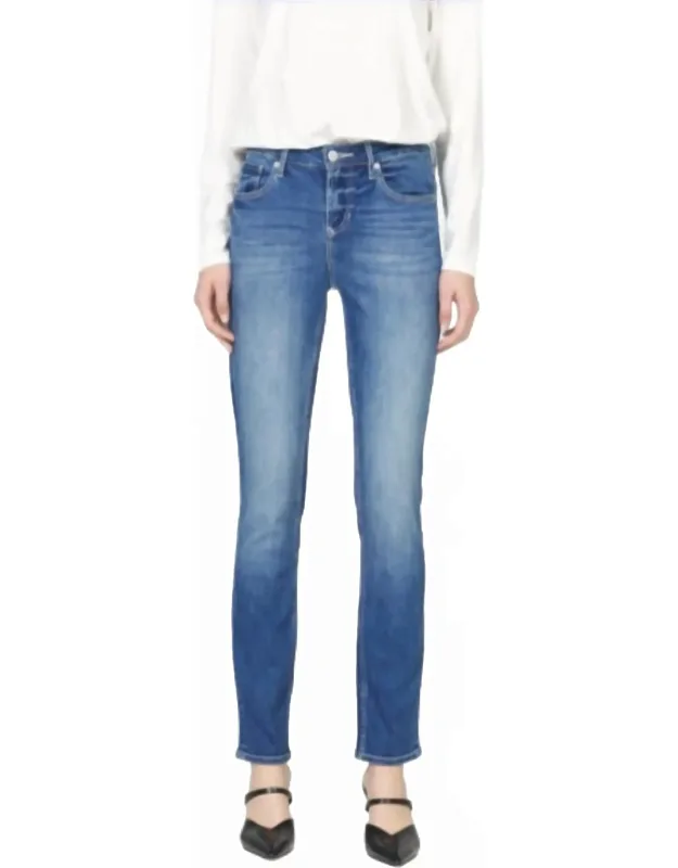 Blaire Straight Leg Jean In Crewe With Flats And Heels