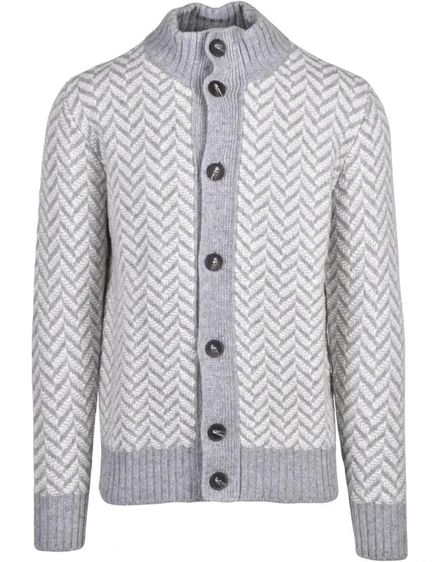 Textured Merino Wool Button Jacket